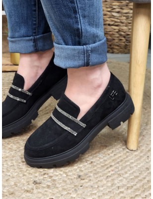 Mocassins femme LPB Jalila noirs