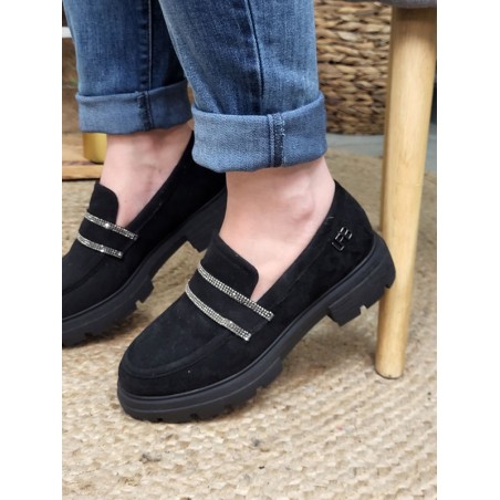 Mocassins femme LPB Jalila noirs