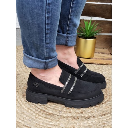 Mocassins femme LPB Jalila noirs