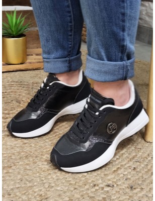Baskets femme sneakers LPB Ilma noires