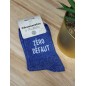 Chaussettes à paillettes "zéro défaut" bleues