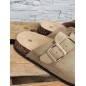 Sabots femme daim basic Morella taupe
