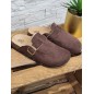 Sabots femme daim basic Loella marron