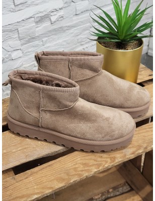 Boots fourrées femme Dianna beiges