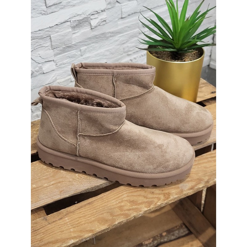 Boots fourrées femme Dianna beiges