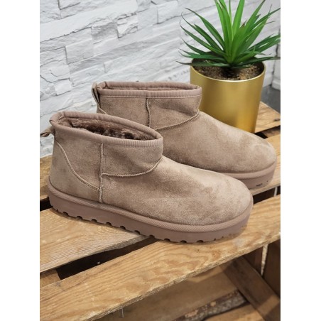 Boots fourrées femme Dianna beiges