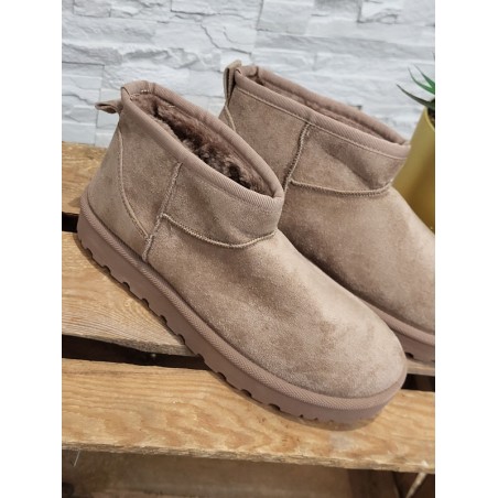 Boots fourrées femme Dianna beiges