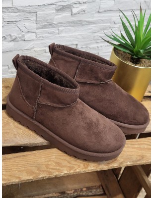 Boots fourrées femme Dianna marron