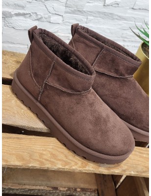 Boots fourrées femme Dianna marron