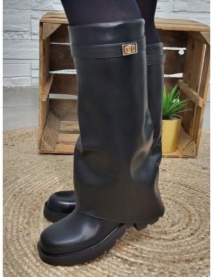 Bottes femme guetres Rodrina noires