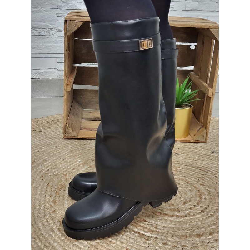 Bottes femme guetres Rodrina noires