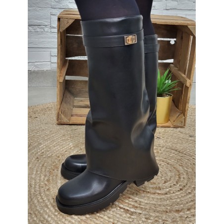 Bottes femme guetres Rodrina noires