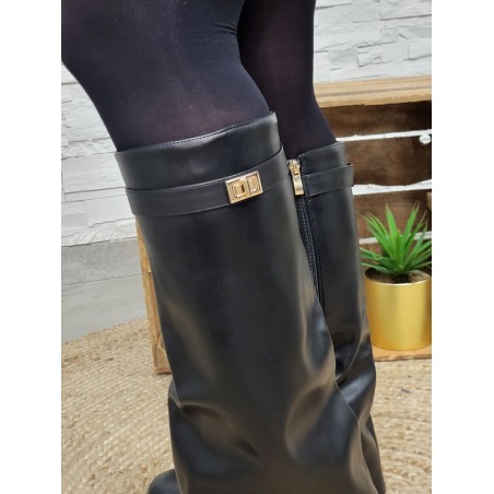 Bottes femme guetres Rodrina noires