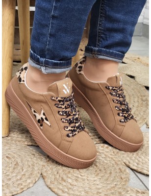 Baskets femme Vanessa Wu Elea camel