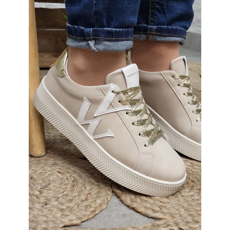 Baskets femme Vanessa Wu Jane initials beiges Baskets femme Vanessa Wu Jane initials beiges