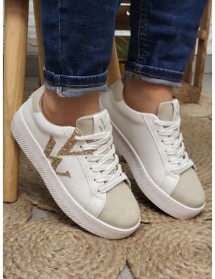 Baskets femme Vanessa Wu Lou blanches