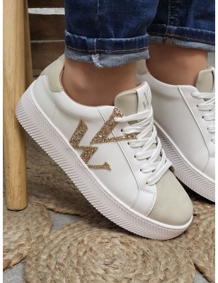 Baskets femme Vanessa Wu Lou blanches