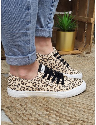 Baskets femme Pepe Jeans brady léopard