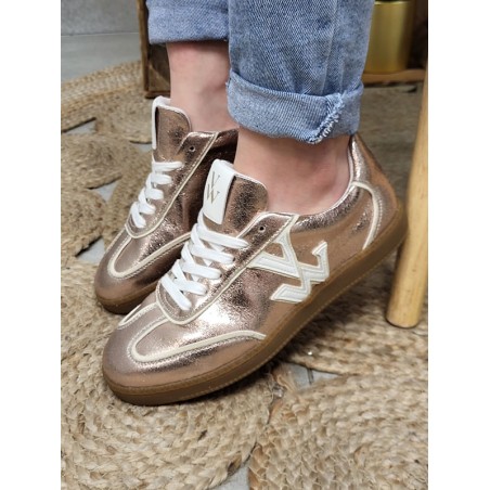 Baskets femme sneakers Vanessa Wu Sarah dorées