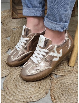 Baskets femme sneakers Vanessa Wu Sarah dorées