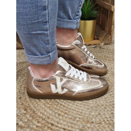Baskets femme sneakers Vanessa Wu Sarah dorées