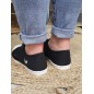 Baskets femme toile Kaporal Foly noires