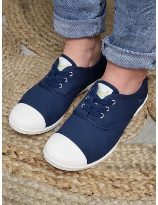 Baskets femme toile Kaporal Foly marine