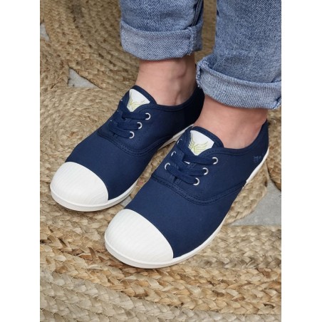 Baskets femme toile Kaporal Foly marine