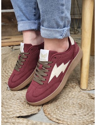Baskets femme Kaporal Seven bordeaux