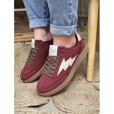 Baskets femme Kaporal Seven bordeaux