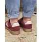 Baskets femme Kaporal Seven bordeaux