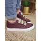 Baskets femme scratchs Kaporal Tippyk bordeaux