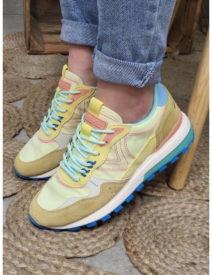 Baskets femme sneakers Victoria Luna jaunes