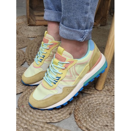 Baskets femme sneakers Victoria Luna jaunes