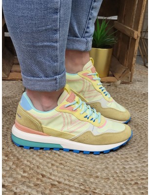 Baskets femme sneakers Victoria Luna jaunes