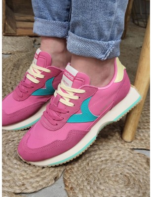 Baskets femme sneakers Victoria Cosmos roses