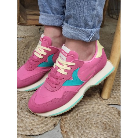 Baskets femme sneakers Victoria Cosmos roses