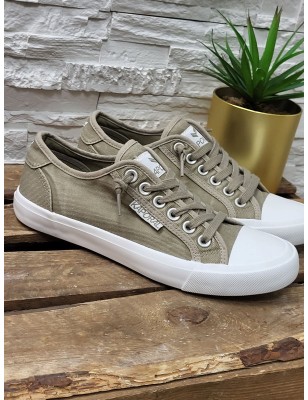 Baskets homme toile Kaporal Acana beiges
