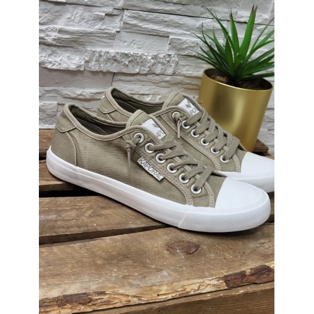 Baskets homme toile Kaporal Acana beiges