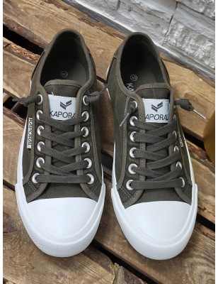 Baskets homme toile Kaporal Acana kaki