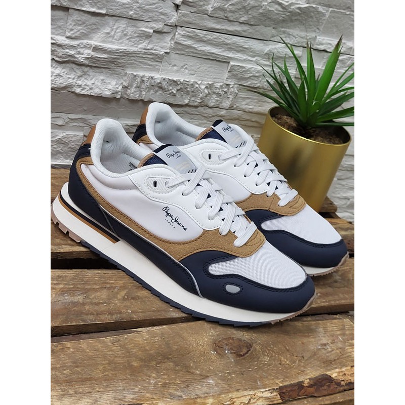 Baskets homme Pepe Jeans Bexley road marine