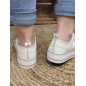 Baskets femme en toile LPB Indira01 blanches