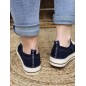 Baskets en toile LPB Indira01marine