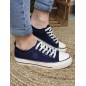 Baskets en toile LPB Indira01marine