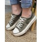 Baskets en toile LPB Indira01 kaki