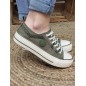 Baskets en toile LPB Indira01 kaki