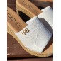 Mules femme compensées LPB Lucia ecru