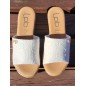 Mules femme compensées LPB Lucia ecru