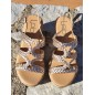 Sandales femme compensées LPB Niza champagne