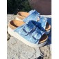 Mules femme LPB Laure bleu jean